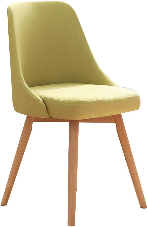 Chaise en bois massif vert pour coin maquillage et salon élégant