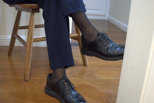 Men's Ultra Thin Business Dress Socks - 93% Nylon with Reinforced Toe - Moisture Wicking & Odor Resistant4