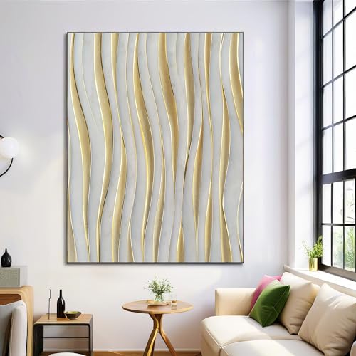 Cuadro sobre lienzo decorativo de lujo moderno para crear un ambiente sofisticado en el salón