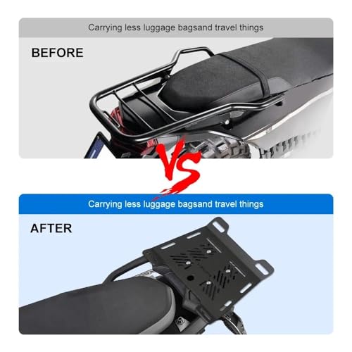 Support d'agrandissement arrière moto pour fixer vos bagages sur R1200GS et F750GS