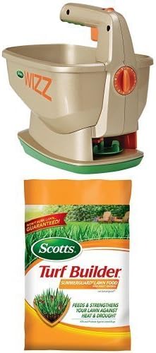Scotts Wizz Spreader & Summerguard Lawn Food Bundle