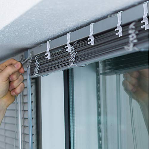 Hidden Valance Clips For Window Blinds Clear Plastic Valance Clips For Horizontal Blind Valance (20 Pieces,1.86 Inch) #TOP4