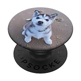 Picture of Photo Dog Alaskan Baby Husky Print Pop Mount Socket PopSockets Adhesive PopGrip