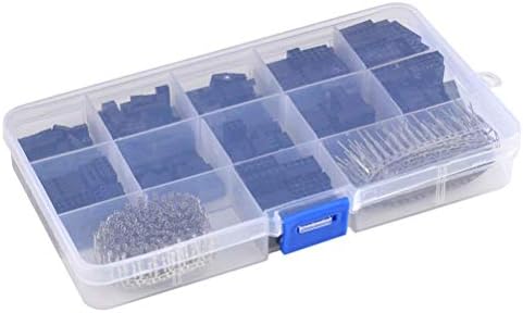 Gasea 620pcs 2.54mm JST Crimp Pin Conector Pin Header Wire Jumper and Male Female Crimp Pins Kit