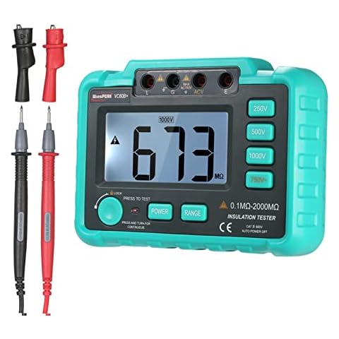VISLONE VC60B+ LCD Digital Insulation Resistance Tester Megohm Meter Megohmmeter DC250V/500V/1000V AC750V Cover