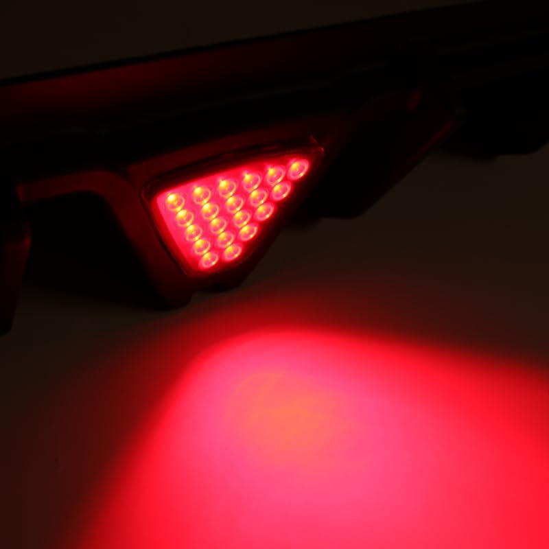 Painted Black Rear Bumper Diffuser Spoiler Lip W/Smoke LED Light Fit for Toyota Camry SE XSE 2019 2020 2021 2022 2023 2024