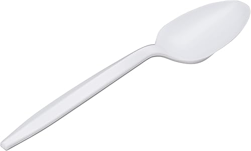 Miniatura 15 de 1,000 tenedores desechables de plástico a granel blanco de peso medio cubiertos desechables cubiertos de plástico tenedor