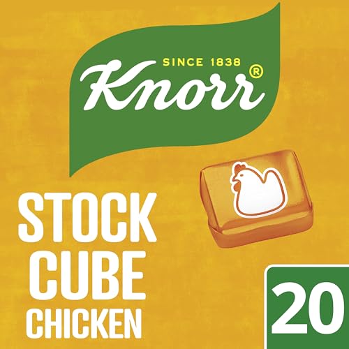 Knorr Chicken Stock Cubes gluten-free to add a rich chicken flavour to your dishes 20x 10 g