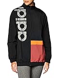 Durchgehender Reißverschluss adidas Damen new Jacke, Schwarz, XS EU