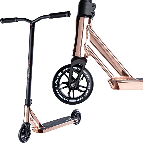 PRO Complete Scooter - Pro Scooter for Any Scooter Rider - Scooters for Kids - Pro Scooter Deck, Pro Scooter Wheels - Ready to Ride Durable Trick Scooter Ideal for Any Level Rider - (Rose Gold)