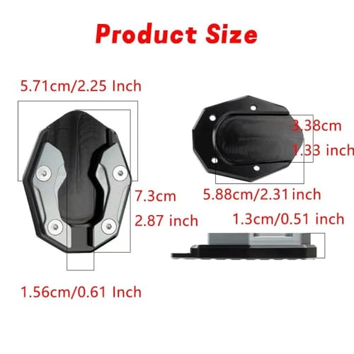 Élargisseur de béquille latérale ADV350 pour éviter la chute du scooter sur sol meuble - 4