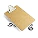 Officemate Recycled Wood Clipboard, 3 Inch Clip, 1 Pack Clipboard, Memo Size (6 x9 Inches), Brown (83103)