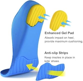 JUDEE Orthotic Arch Support Shoe Insoles, Children Pu Cushioning Inserts, Shock Absorption Velvet Surfaces Deep Heel Cup Inner Sole for Flat Feet, Feet Heel Pain Relief (EU SIZE 36-39 WOMEN)