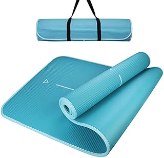 Amazon Brand  Umi - Pilates Mat Exercise Yoga Mat Extra Thick Foam Mat Gym Fitness Mats for Camping and Workout Home Gym Outdoor Use With Carrying Strap