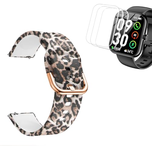 Correa silicona marrón para smartwatch IDW25