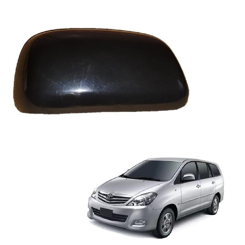 STYCARO Side Mirror Cover for Toyota Innova 2005-2012 Type 1 Model -Black (LEFT PASSENGER SIDE)