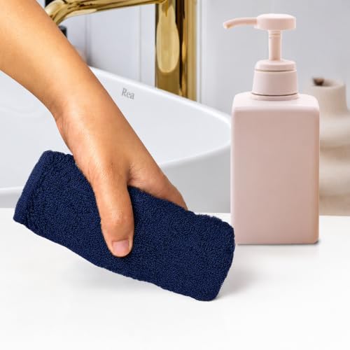 Image of HEELIUM Bamboo Face Towel | Ultra Absorbent & Odour-Free | 3X Softer Than Cotton Towels | 30 x 30 cm - 600 GSM