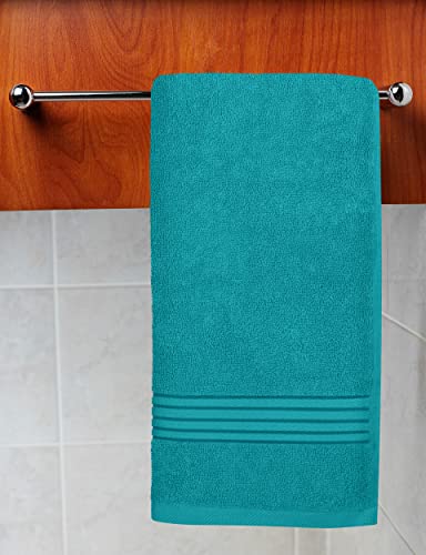 Image of Utopia Towels 6 Piece Premium Hand Towels Set, (16 x 28 inches) 100% Ring Spun Cotton, Lightweight and Highly Absorbent Towels for Bathroom, Travel, Camp, Hotel, and Spa (Turquoise)