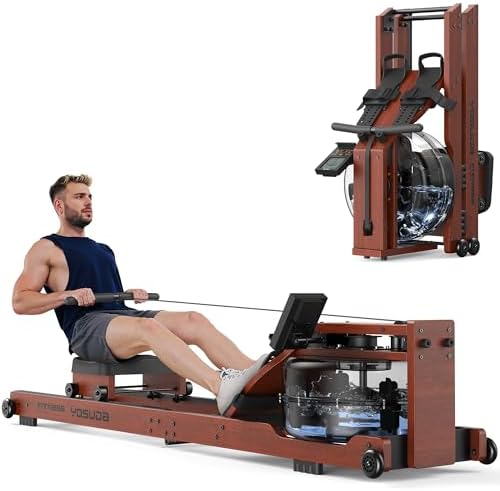 YOSUDA Water Rowing Machines for Home Use- Foldable Rower Machine...