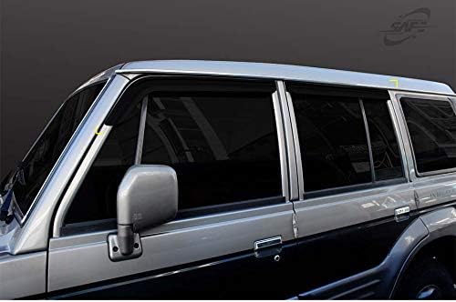 SAFE Smoke Window Visor Sun Rain Vent Guard 4p for 1997-2003 Hyundai Galloper II