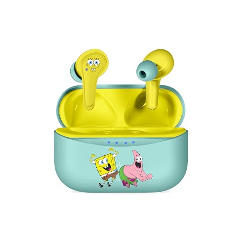 OTL Technologies SpongeBob SquarePants TWS Écouteurs sans fil avec étui de chargement