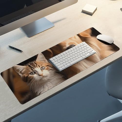 Grand tapis de souris bureau et maison pour écriture et jeu vidéo