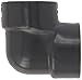 Spears 808 Series PVC Pipe Fitting, 90 Degree Elbow, Schedule 80, 1-1/2