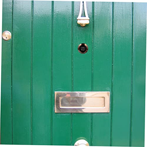 Mirilla para puerta de cobre con tapa de privacidad, amplia visualización, para seguridad del hogar, fácil instalación y operación, mayor seguridad para familias miniatura 4