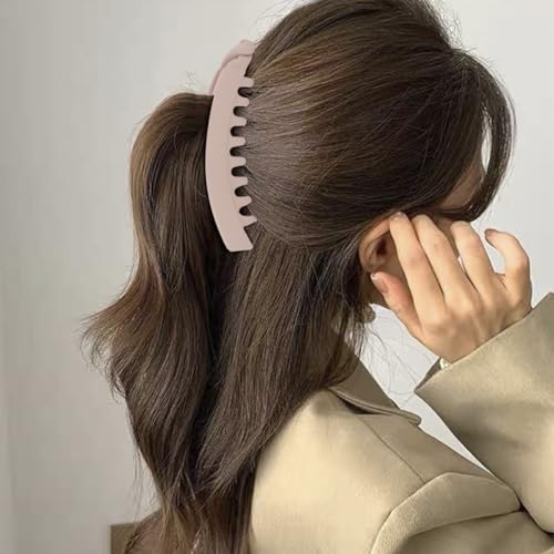 6PCS Pinzas Banana Hapdoo para Mujeres Cabello Grueso y Fino, Gran Firmeza Soporte para Coleta y Moño, Clips de Jaw para Peinado miniatura 4