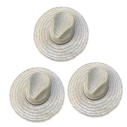 Bob tissé tapis d'herbe Healvian lot de 3 chapeaux légers homme
