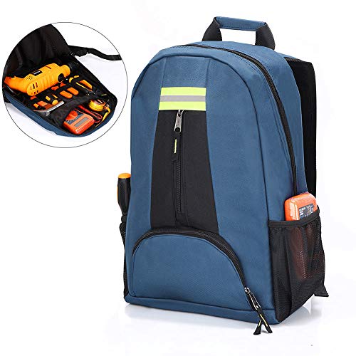 Waterproof Tool Backpack, Heavy Duty 1680D Oxford Cloth Work Backpack, Tool Bag