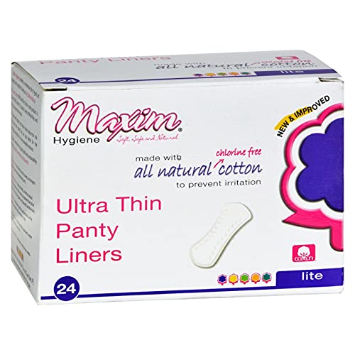 Maxim Hygiene Products, Ultra Thin Panty Liners, Lite, 24 Panty Liners