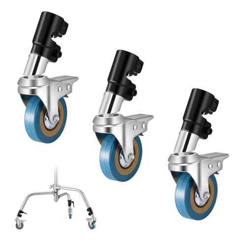 Roulettes pivotantes pour support C anti-rayure pied éclairage vidéo 85mm