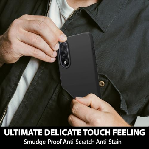 Image of LIRAMARK Liquid Silicone Soft Back Cover Case for OnePlus Nord 5 5G| Soft Micro-Fibre Lining Inside | Camera Protection Bump (Black)