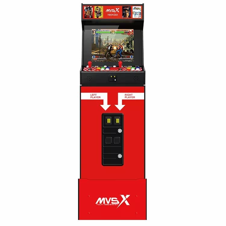 UNICOMVSX Arcade Combo [Base and Riser Included], NEOGEO Home Arcade Machine with 50 Pre-loaded SNK Retro Games
