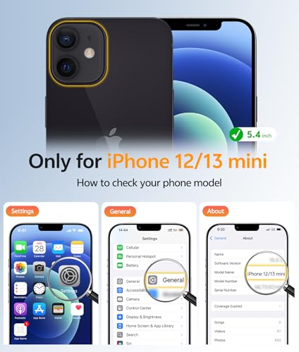Image of FNTCASE for iPhone 13 Mini Case: for iPhone 12 Mini Case [Compatible with Magsafe] Translucent Matte Magnetic Phone Cover - Military Grade Drop Protection Shockproof Protective Cases - Blue