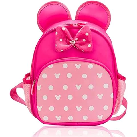 Voikukka Small Cute Backpacks for Girls Cartoon Mouse Daypack Kids Travel Backpack Toddler Kindergarten backpack Bookbag little Childrens Preschool Backpack Cover