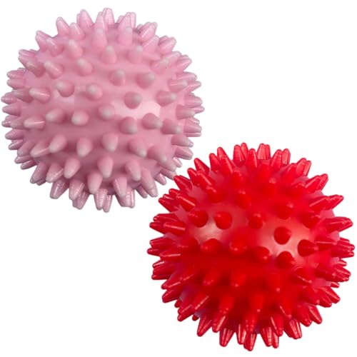 Massagebälle Faszienball, 2 Stück Magnetischer Hochstress Akupressurball, Spiked Massage Ball Hart, Massagebälle mit Noppen,für Rücken Beine Füße Hände Massagebälle Faszienball, 2 Stück Magnetischer Hochstress Akupressurball, Spiked Massage Ball Hart, Massagebälle mit Noppen,für Rücken Beine Füße Hände