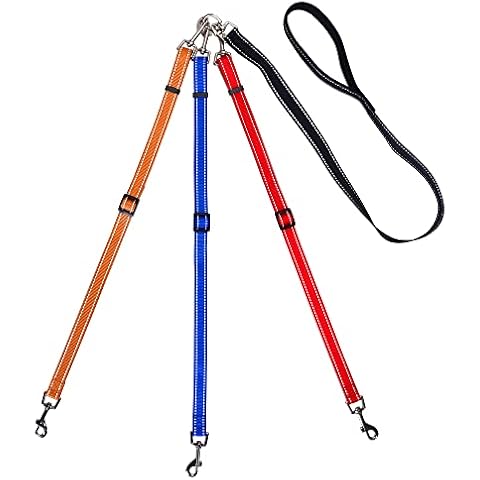 MoSANY 3 Way Reflective Adjustable Dog Leash Cover