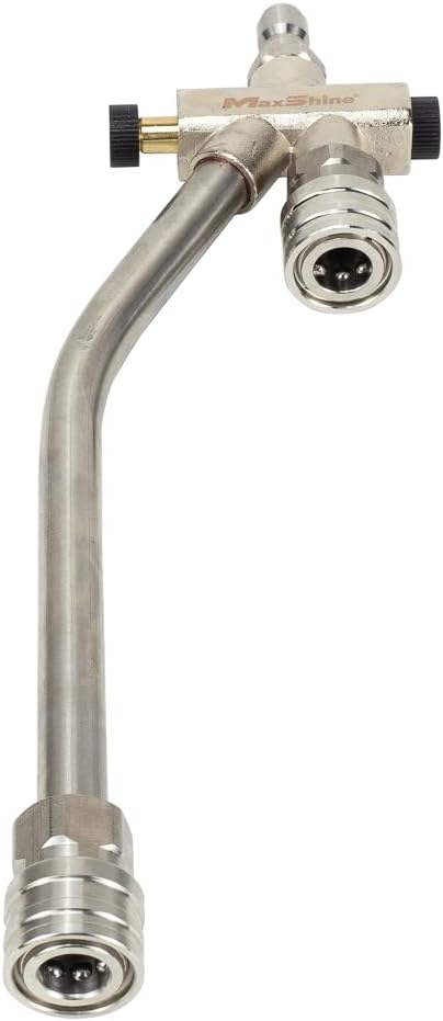 Maxshine Universal Foam & Wash 2-in-1 System – Quick Connect Foam Cannon & Pressure Washer Nozzle – Stainless Steel for Premium Car Detailing – Easy Switch