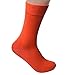 Rambutan Men's "Orange Juice" Bamboo Dress Seamless Socks US 8.5-12.5