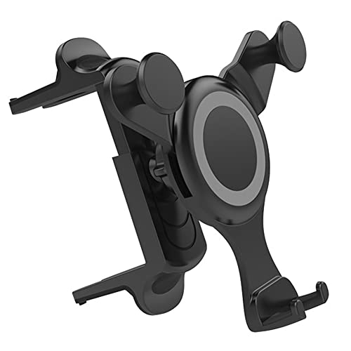 FIEMACH Support de téléphone portable pour ventilation ronde Mercedes-Benz Classe A/B/C/E/S, Mini Cooper, Audi-TT, convient pour toutes les fentes...