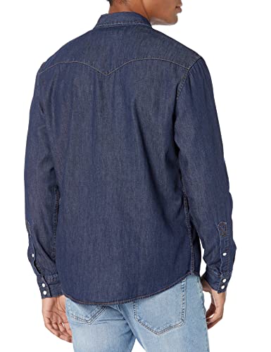 Image of Amazon Essentials Men's Regular-Fit Long-Sleeve Denim Shirt