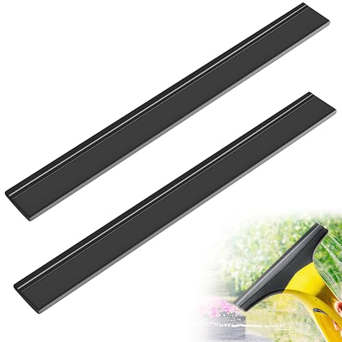 2 Stück Gummilippe 280mm Kompatibel WV1 WV2 WV5 WV50 WV55 WV60 WV75 WV75 für Fenstersauger Ersatzlippe Silikon für Abzieher (Schwarz)