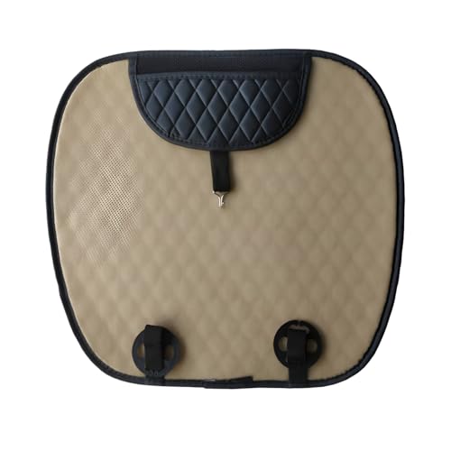 Image of Hicle Premium Car Seat Cushion Set - 3 Piece Anti-Slip PU Leather Seat Covers for Front & Rear Seats - Universal Fit (Black)