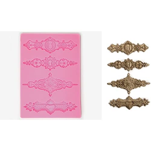 BITSKY INDIA Keyron Frame Silicone Mold Silicone Mould European Frame Cake Decorating Tools