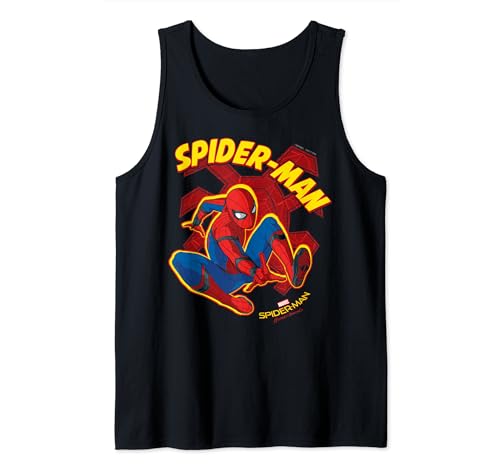 Débardeur Spider-Man vintage Marvel t-shirt sans manches homme imprimé geek
