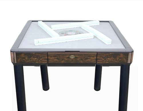 Mesa de Mahjong Automática de Madera 4 Patas Estilo Montaña Rusa miniatura 4