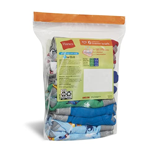 Hanes boys Potty Trainer Underwear 6-Pack