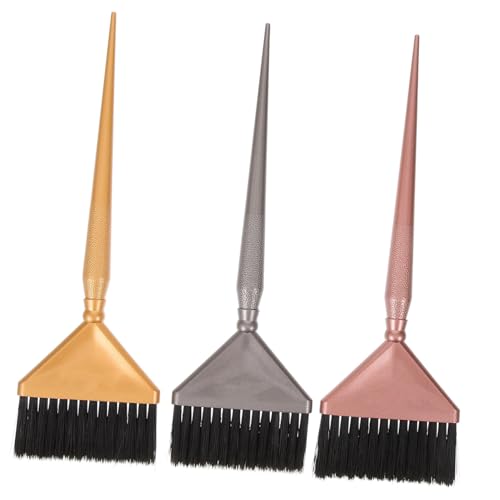 Didiseaon Temporary Hair Dye Brushes Set 3pcs Hair Coloring Brush Bowl for Salon Personal Use